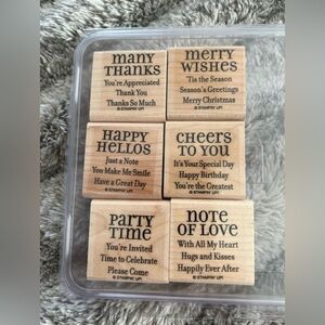 Stampin’ Up! Lots of Thoughts 2008 Set of 6 Stamps Retired